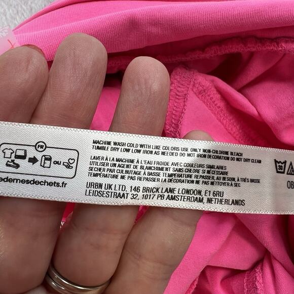 Free People FP Movement XL Hot Shot Sport Pants Hot Neon Pink Slouchy Oversized - Picture 9 of 16